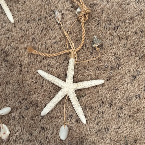 Christmas Tree Seashell Starfish Sand Dollar Ornaments and Garland - Picture 5 of 8